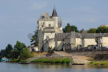France. Maine-et-Loire (49). Montsoreau. The castle of Montsoreau  of Gothic and Renaissance style  was built in 1450  and inspired the writer Alexandre Dumas for his novel: the Lady of Monsoreau. Since April 2016  the castle has been a Museum of Contemporary Art