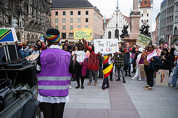Demonstration für Lesbische Sichtbarkeit München