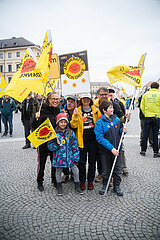 Demonstration gegen Atomkraft in München