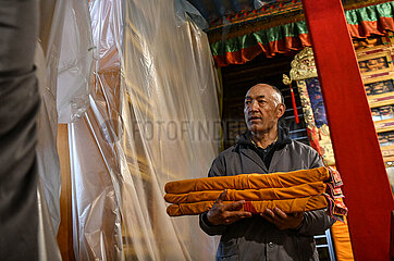(Intibet) China-Tibet-Palm-Blatt Manuskriptkonservierung (CN)