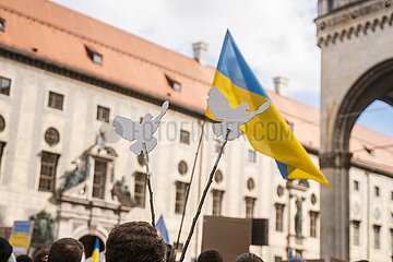Solidarität mit der Ukraine Demonstration München