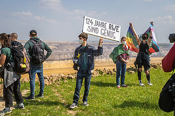 Demonstration in Lützerath zum Erhalt des Dorfs
