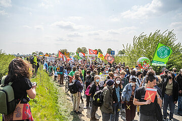 Demonstration in Lützerath zum Erhalt des Dorfs