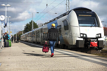 Binz  Deutschland  Regionalexpress 9 der ODEG im Bahnhof