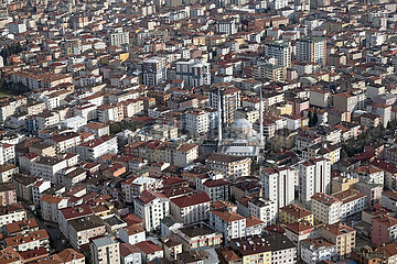 Istanbul  Tuerkei  Wohnhaeuser aus der Vogelperspektive