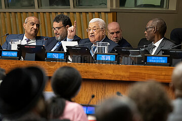 UN-PALESTINISCHER Präsident-Israel-Mitglieder