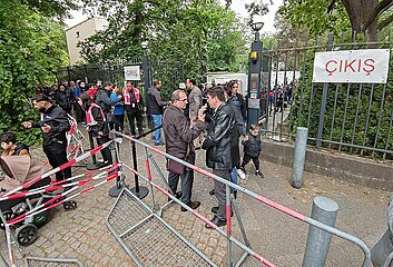 Tuerkisches Wahllokal in Berlin am 20.05.2023