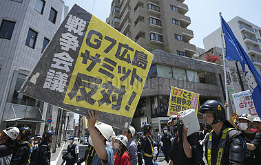 JAPAN-HIROSHIMA-G7 SUMMIT-PROTEST