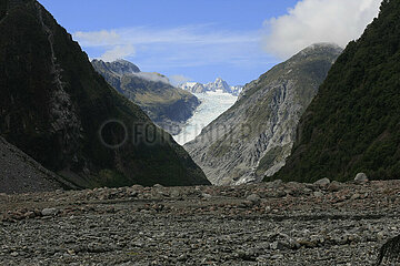 Der Fox Gletscher in Neuseeland
