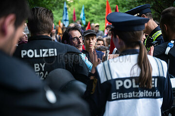Solidaritätsdemonstration mit der Letzten Generation München