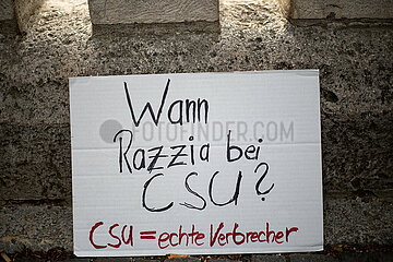 Solidaritätsdemonstration gegen die Kriminalisierung der Letzten Generation in München