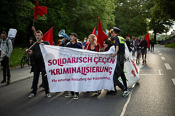 Solidaritätsdemonstration gegen die Kriminalisierung der Letzten Generation in München