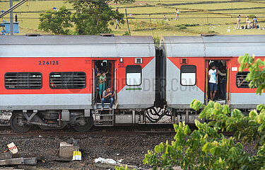 Indien-Odisha-Balasore-Rail-Verkehrsaufnahme