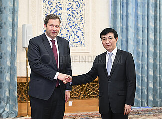 China-Beijing-Wang Huning-German SPD-Delegation-Meeting (CN)