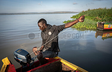 Tansania-Mwanza-Lake Victoria-Fisherman
