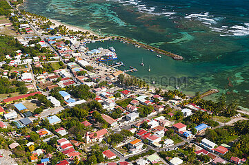FRANCE  GUADELOUPE  LA DESIRADE ISLAND  BEAUSEJOUR (AERIAL VIEW)