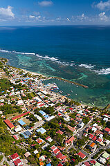 FRANCE  GUADELOUPE  LA DESIRADE ISLAND  BEAUSEJOUR (AERIAL VIEW)