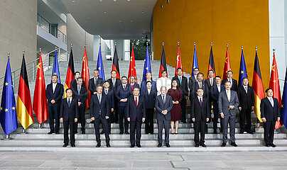 Deutschland-Berlin-China-Li Qiang-Olaf Scholz-Talks-Konsultation