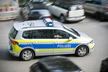 schnelles Polizeiauto