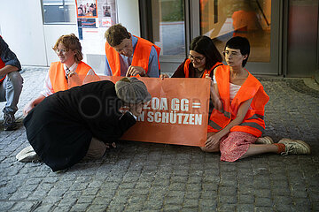 Protestaktion der Letzten Generation bei der Generalstaatsanwaltschaft München