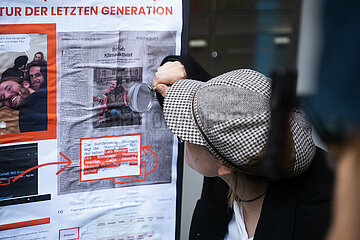 Protestaktion der Letzten Generation bei der Generalstaatsanwaltschaft München