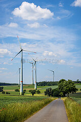 Windpark  Lichtenau  Nordrhein-Westfalen  Deutschland  Europa