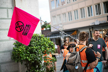 Letzte Generation Protestmarsch in München