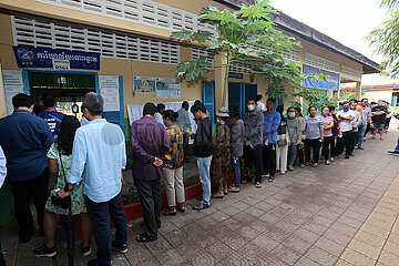 Kambodscha-Phnom-Generalwahlschwere aus dem Penh