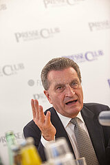 Günther Oettinger  CDU  im Presseclub München