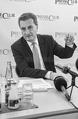Günther Oettinger  CDU  im Presseclub München