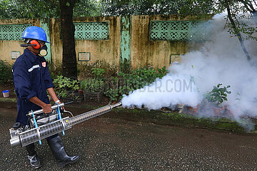 Myanmar-Yangon-Dengue-Fieber-Anti-Mosquito-Nebel