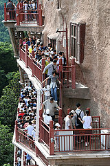 China-Gansu-Maijishan Grotten-Tourismus (CN)