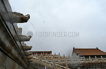 China-Beijing-The Forbidden City-Drainage-System-Rainstorms Unhed (CN)