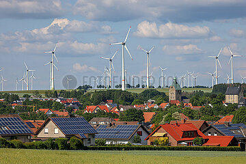 Windpark Lichtenau  Nordrhein-Westfalen  Deutschland  Europa