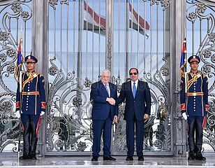 Ägypten-neu Alamein-Sisi-Abbas-Meeting