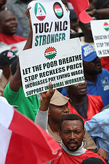 Nigeria-Abuja-Labor-Protest