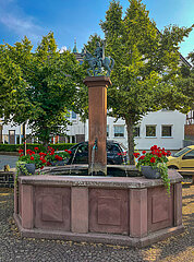 Amoeneburg  Brunnen  Altstadt  Hessen  Deutschland