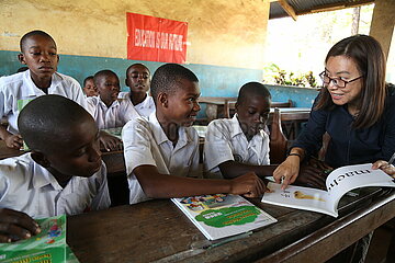 Tansania-Zibar-chinesisches Lehrer-Freiwilliger