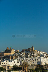 ITALY. PUGLIA REGION. ITRI ??VALLEY. VILLAGE OF OSTUNI  LISTED AS WORLD HERITAGE OF HUMANITY BY UNESCO