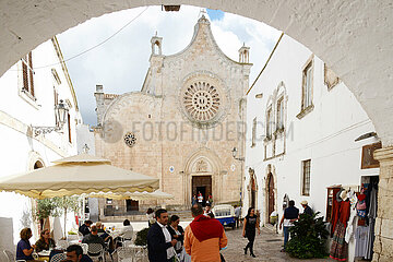 ITALY. PUGLIA. OSTUNI. THE CATHEDRAL OF THE ASSUMPTION (BASILICA MINORE) BUILT FROM 1435.
