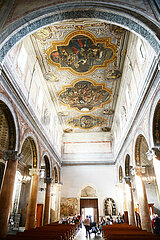 ITALY. PUGLIA. OSTUNI. INSIDE THE CATHEDRAL OF THE ASSUMPTION (BASILICA MINORE) BUILT FROM 1435.