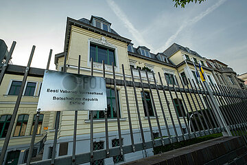 Deutschland  Berlin - Botschaft der Republik Estland in der Hildebrandstrasse