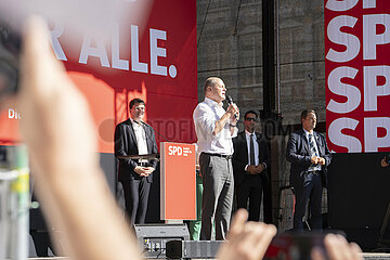 Wahlveranstaltung der SPD mit Olaf Scholz in München