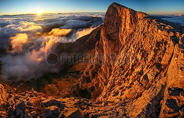 FRANCE. ALPS. ISERE (38). VERCORS NATURAL PARK. GREAT VEYMONT (2341M)  THE HIGHEST POINT OF THE VERCORS MOUNTAINS