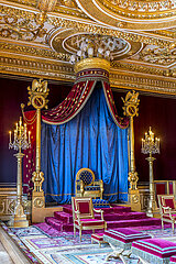 FRANCE. SEINE-ET-MARNE (77). FONTAINEBLEAU. THE CASTLE. THE THRONE ROOM