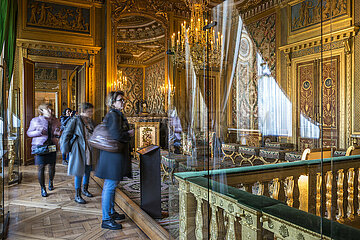 FRANCE. SEINE-ET-MARNE (77). FONTAINEBLEAU. THE CASTLE. THE EMPRESS' CHAMBER