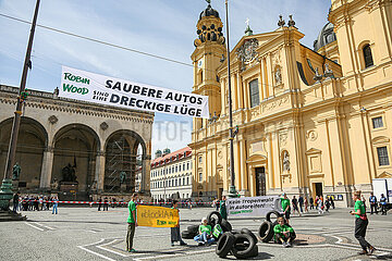 Robin Wood demonstriert gegen IAA Mobility in München
