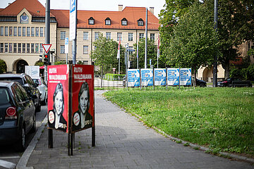 München: Wahlkampagnen 2023 zur Landtagswahl in Bayern