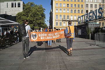 Protest der Letzten Generation in München