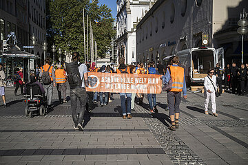 Protest der Letzten Generation in München
